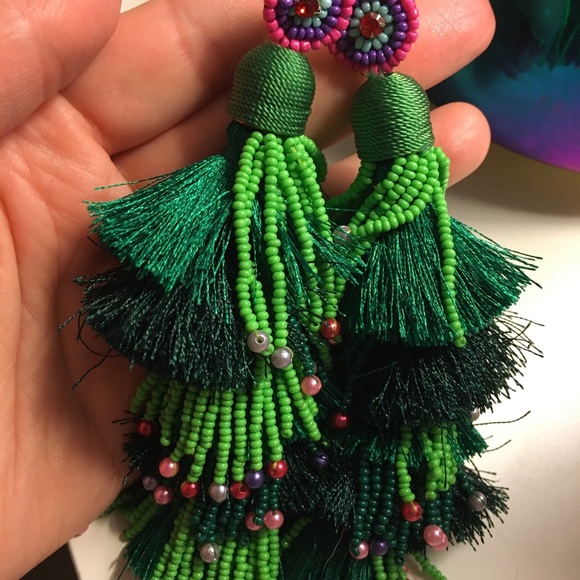 Christmas tree earrings - Picture 2 of 2